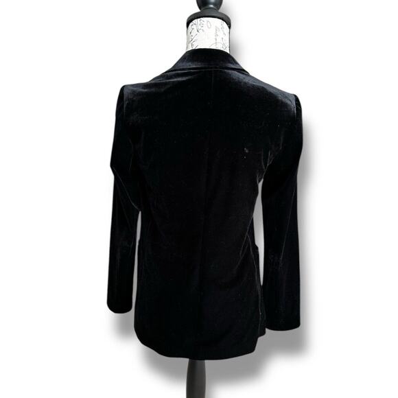 Express Women's Black Velvet Blazer Suit Jacket XXS - Picture 3 of 6